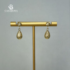 Aros Gota  - Oro Amarillo 18k