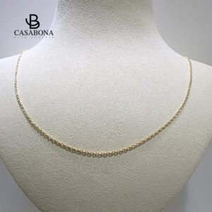 Cadena Punto Ingles -  Oro Amarillo 18 Kilates