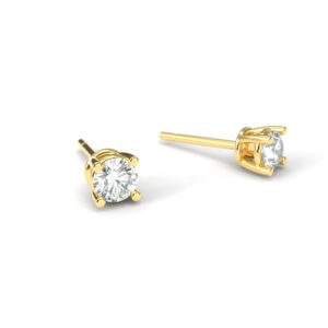 Aritos de Diamantes 1/2 Quilate (0,50ct) - Oro amarillo 18 kilates